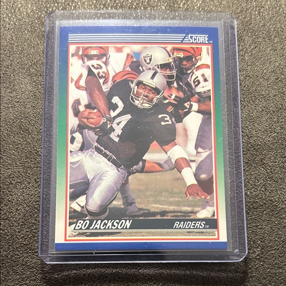 Bo Jackson Raiders Football Card - Score 1990
